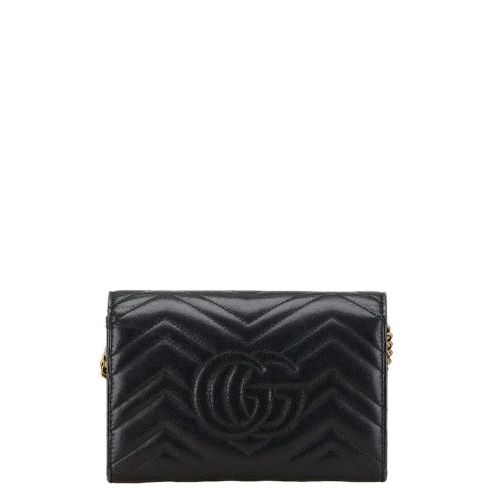 Gucci GG Marmont Chain Shoulder Wallet